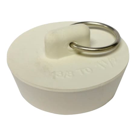 Keeney Mfg Plumb Pak 1-1/2 in. White Rubber Drain Stopper PP820-39